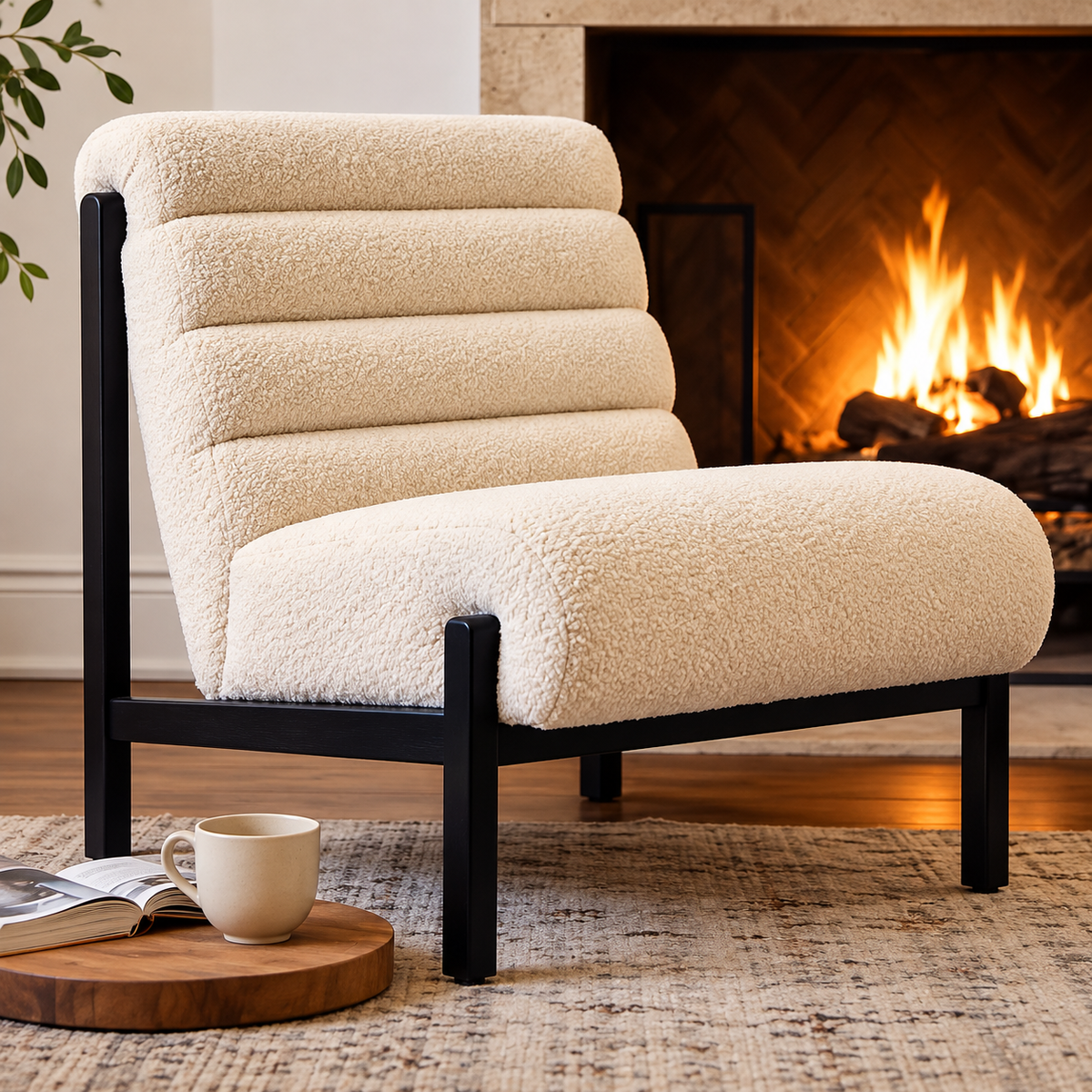 Maki Accent Chair Beige