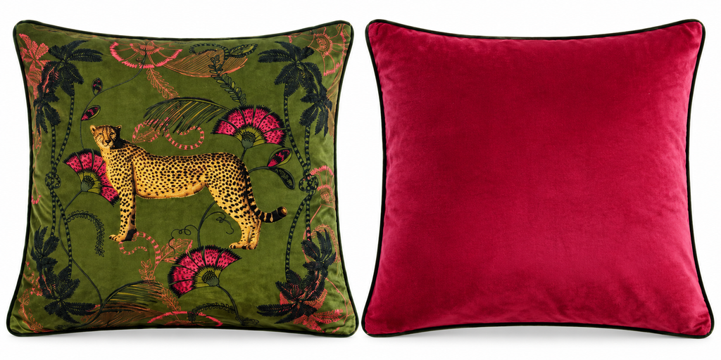 The Tropical Cheetah Cushion