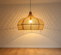 Handmade Wave Rattan Pendant Hanging Light Chandelier 100cm