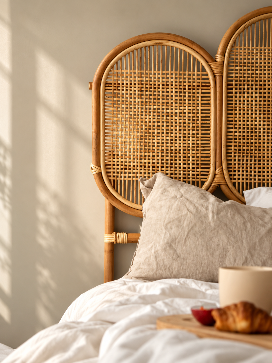Rattan Headboard - Fan Shaped