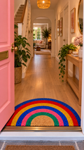 Rainbow door matt