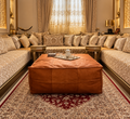 The ‘Lounge Affair’ Leather Ottoman Cover (Unstuffed)