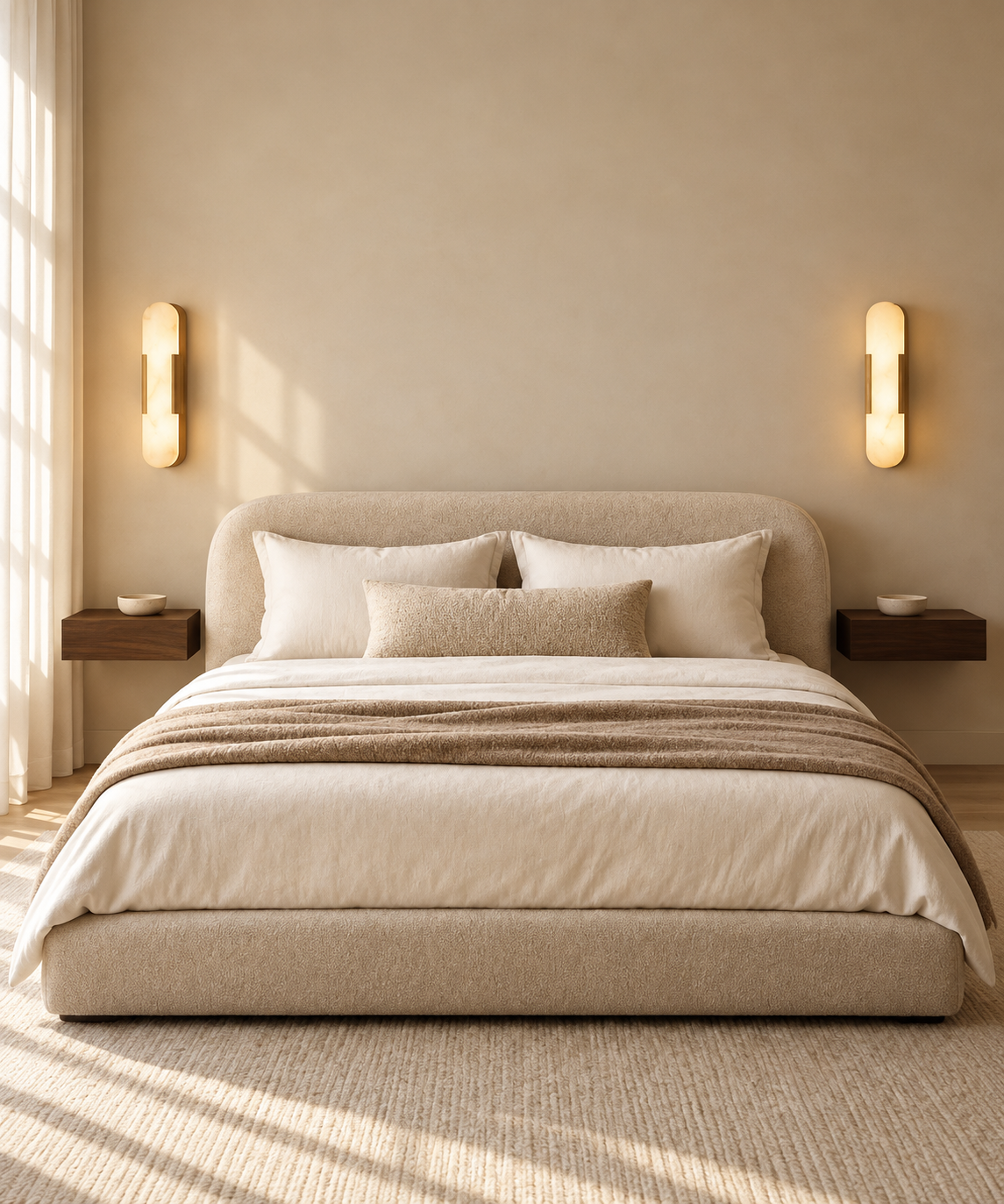Araco Lumière Frozen Pulse Alabaster Wall Light